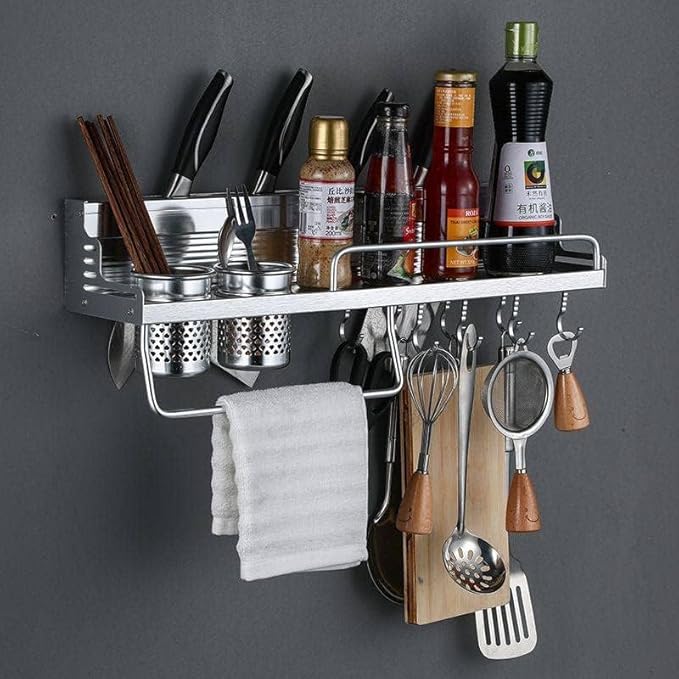 Kitchen Stand with Jar & Utensil Holder