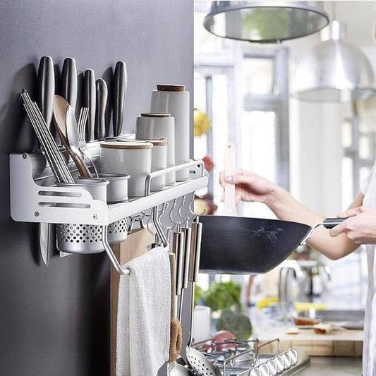 Kitchen Stand with Jar & Utensil Holder