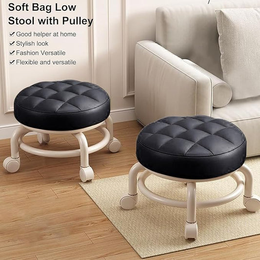 Rolling Stool with Adjustable Height